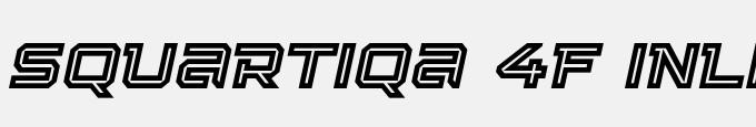 Squartiqa 4F Inline Italic